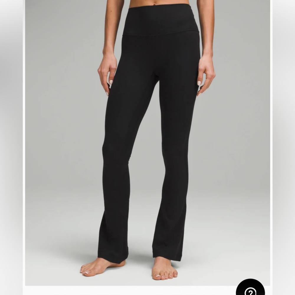 Lululemon Groove Super-High-Rise Flared Pant Nulu in black